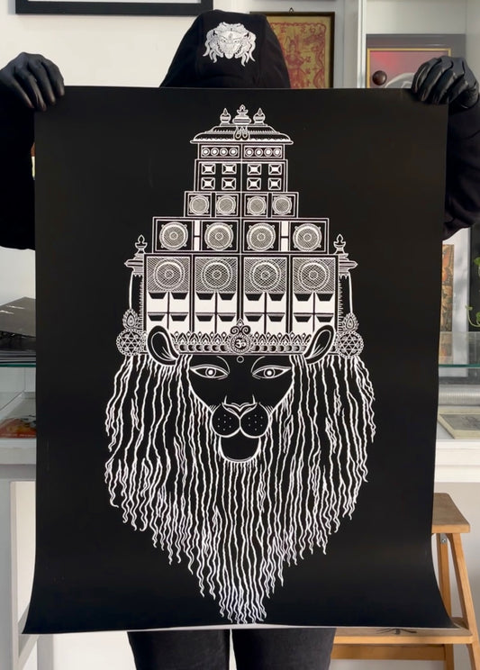 Bass Lion Print